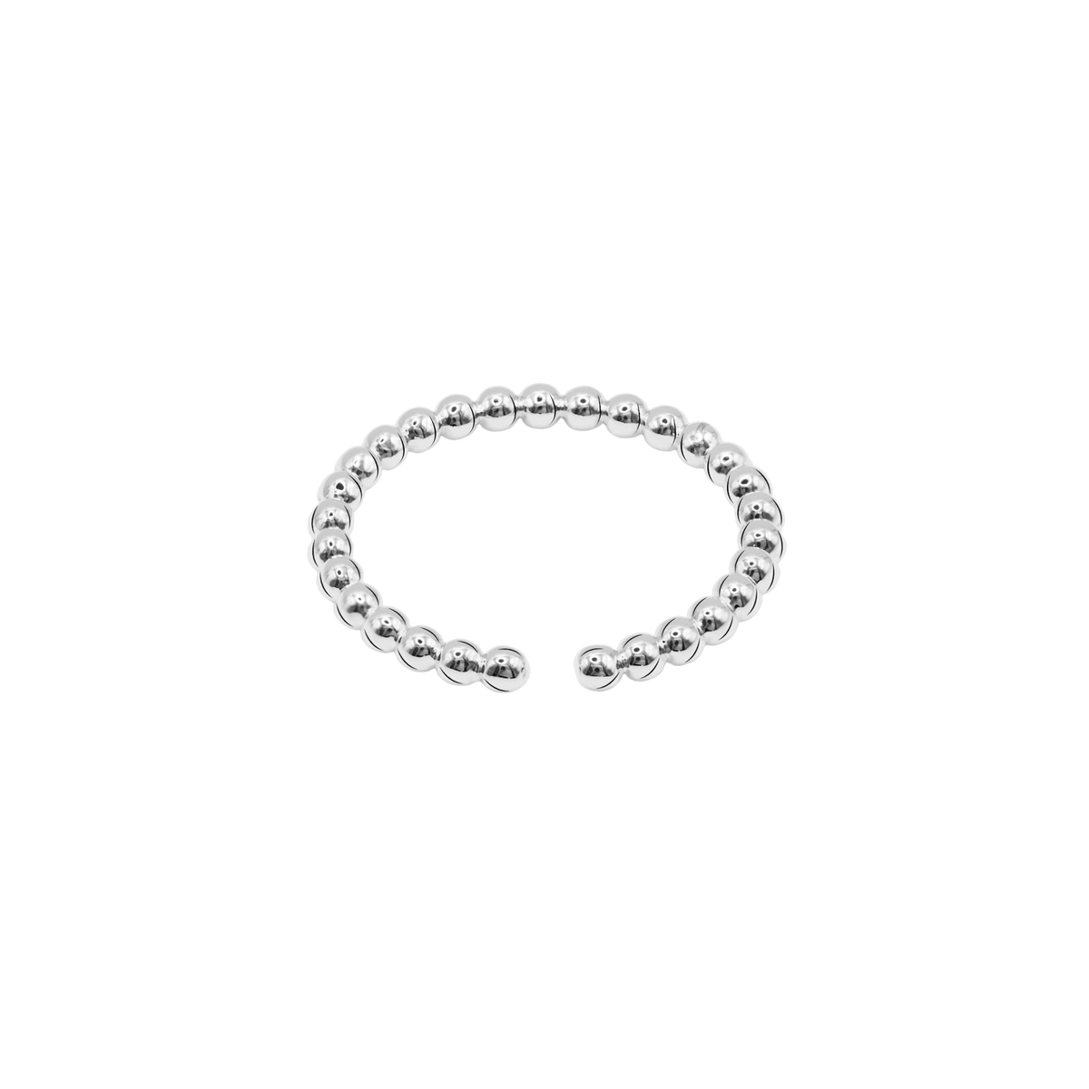 Ring Damen Edelstahl Isotta in Silber gestylt mit weiterem Schmuck