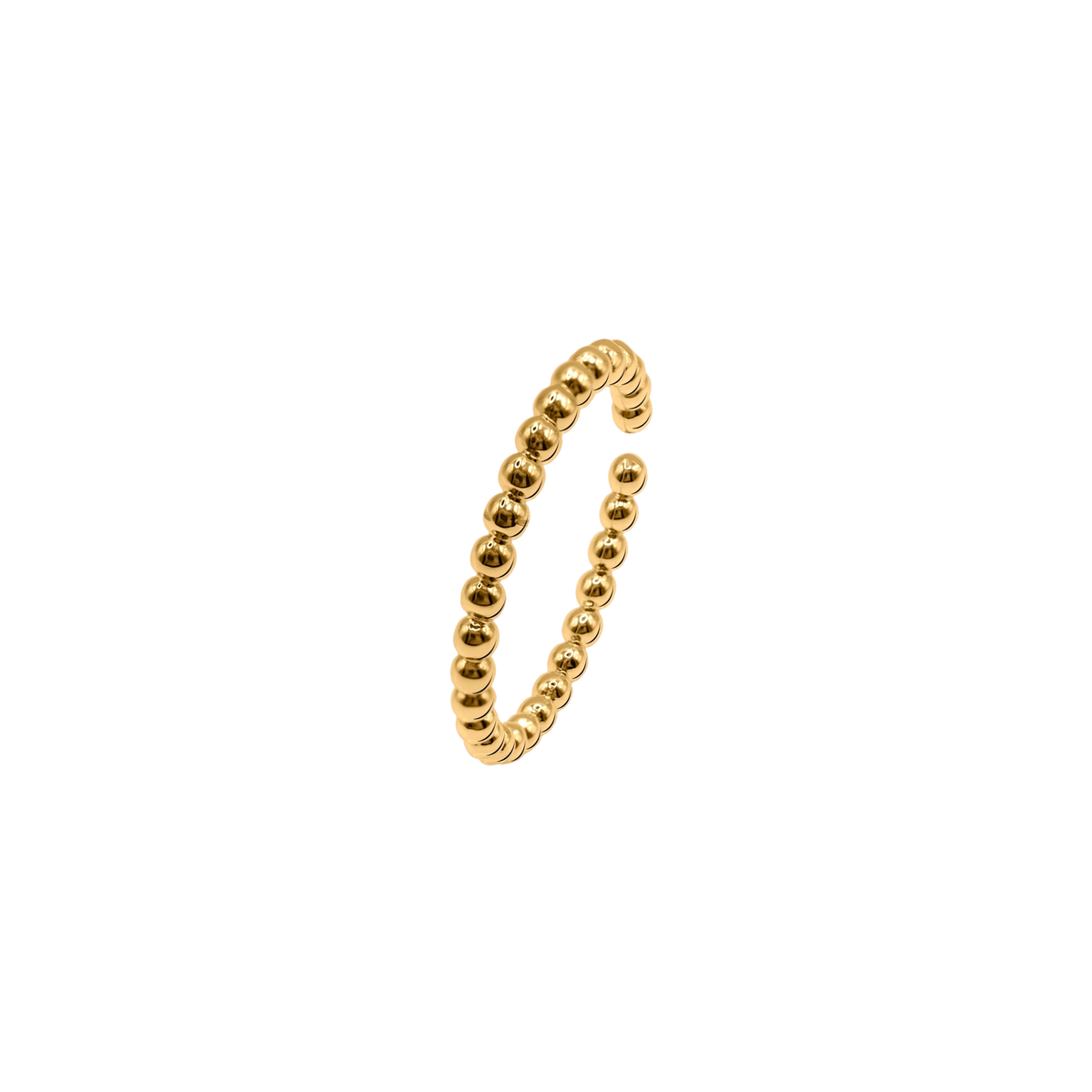 Ring Damen Edelstahl Isotta in Gold - Detailansicht der Ringschiene