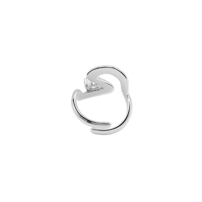 Ring Damen Edelstahl Arife Silber elegant gestylt