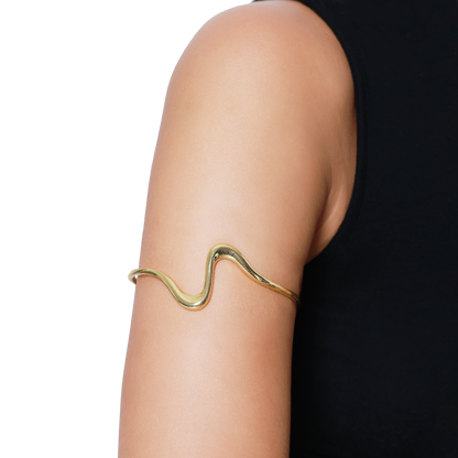 Oberarmreif Damen Edelstahl Vellia Gold Detailansicht