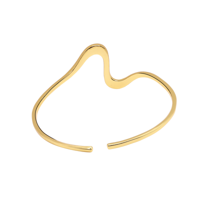 Oberarmreif Damen Edelstahl Vellia Gold offene Form