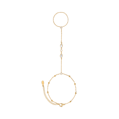 Handkette Damen Edelstahl Maite Gold in der Geschenkbox