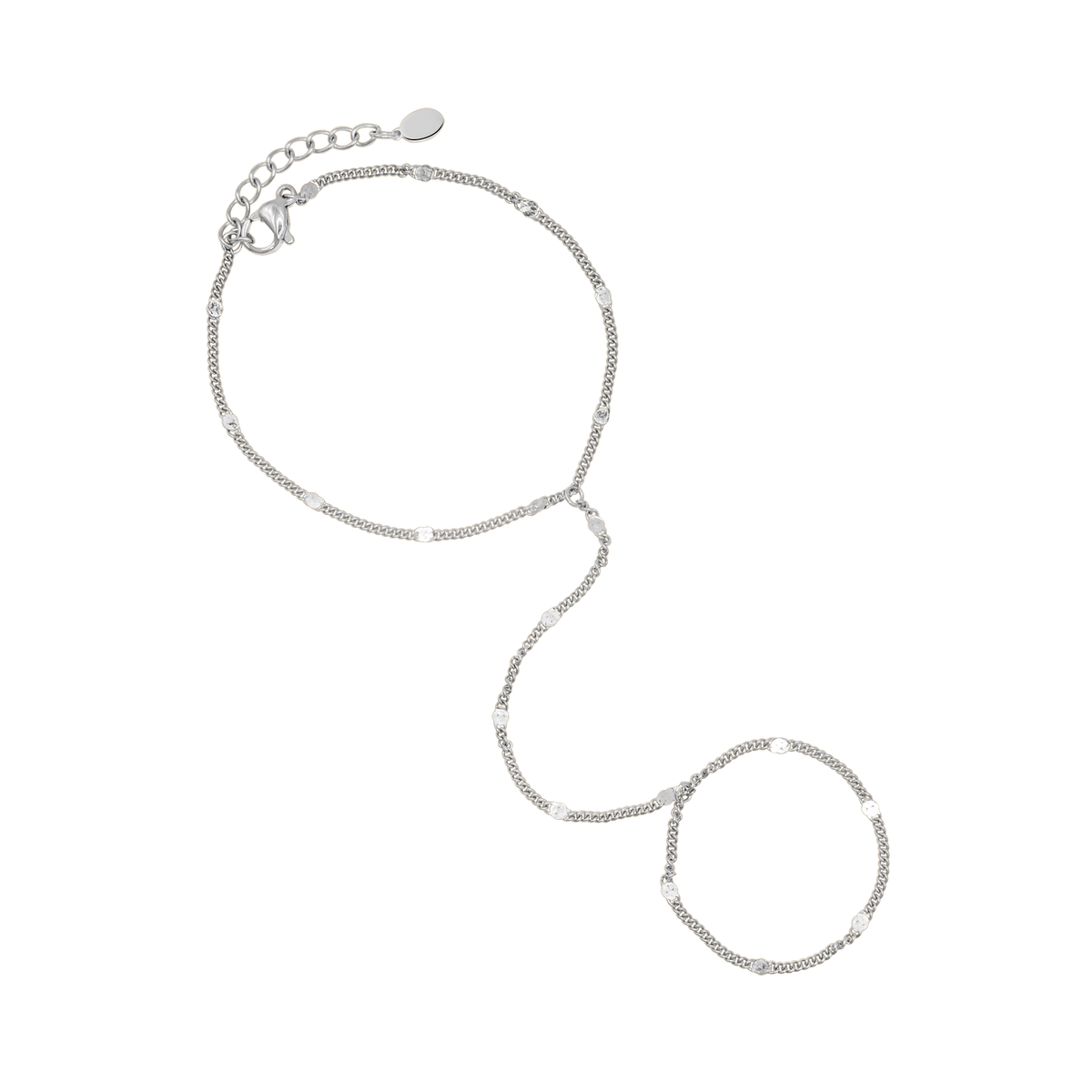 Handschmuck Damen Blythe Silber zum Outfit kombiniert