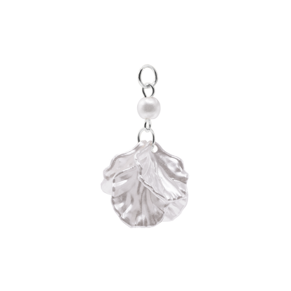 Charm Damen Edelstahl Arabella in Silber mit weißer Perle