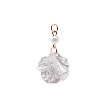 Charm Damen Edelstahl Arabella in Rose mit weißer Perle