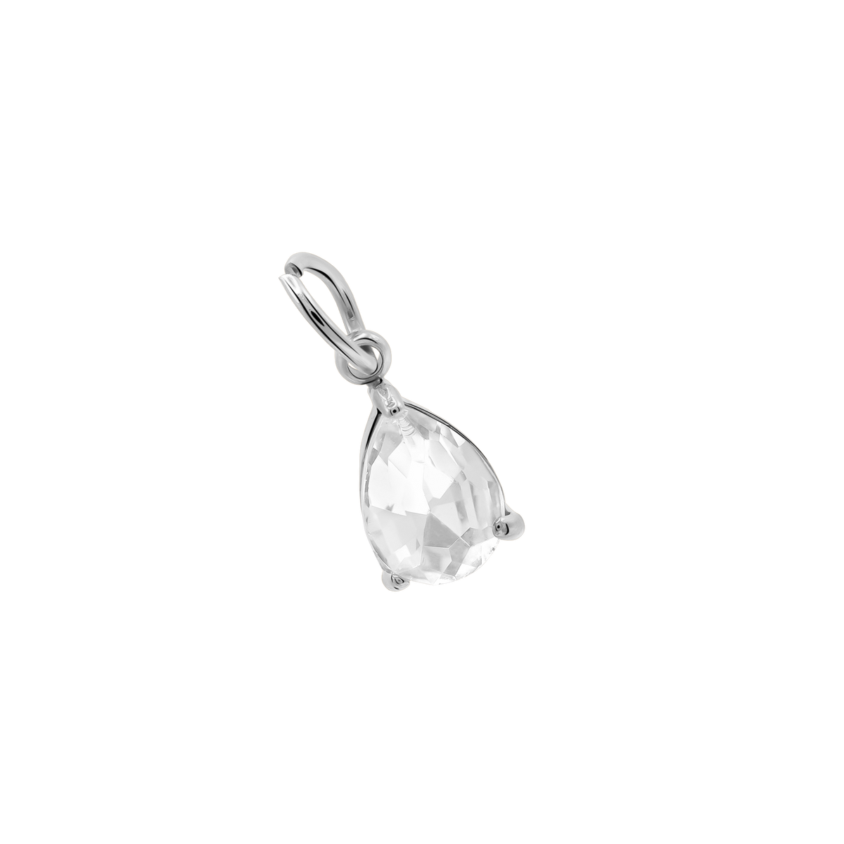 Charm Damen Edelstahl Malys in Silber an einer Kette