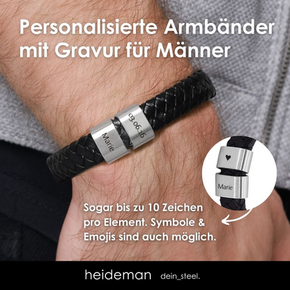 Lederarmband Titus - 2 Elemente