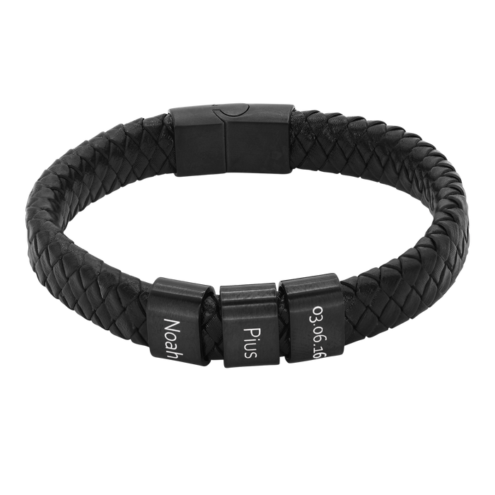 Lederarmband Titus - 3 Elemente