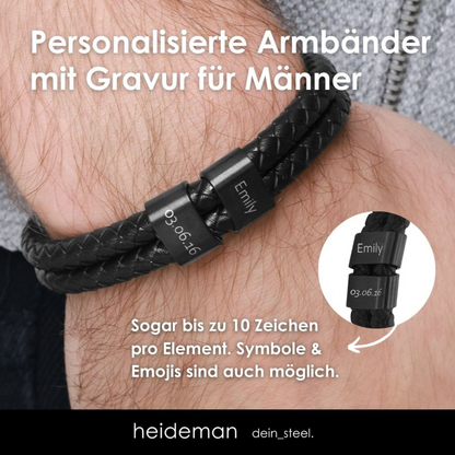 Lederarmband Elian - 2 Elemente