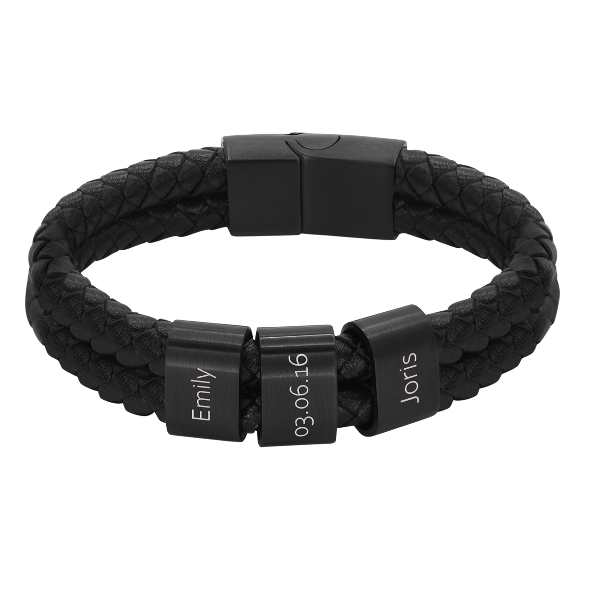 Lederarmband Elian - 3 Elemente