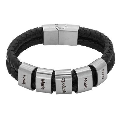 Lederarmband Elian - 5 Elemente